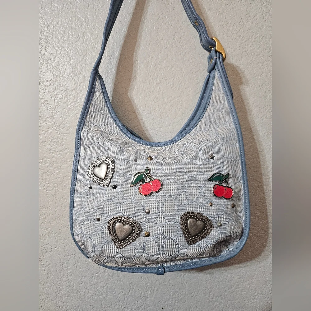 Coach Ergo Shoulder Bag with Cherries & Studs - Picture 10 of 10